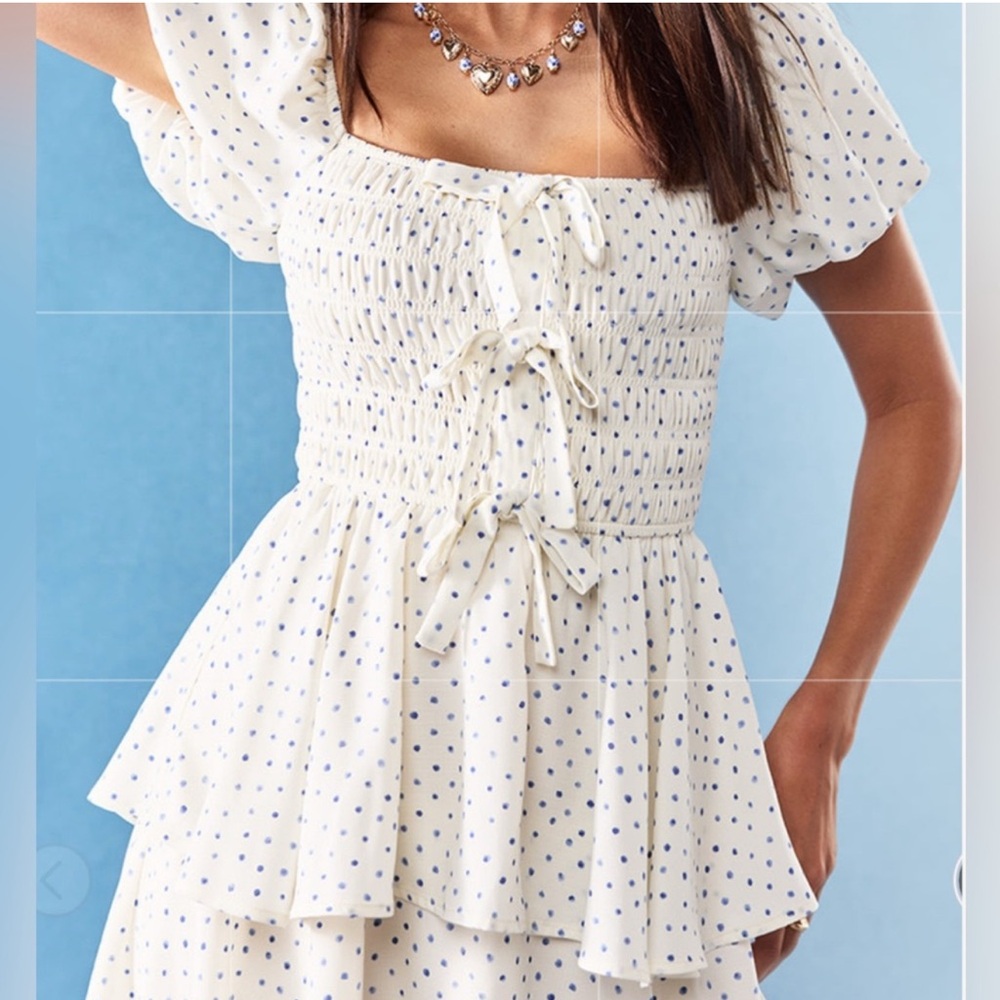 Smock Tiered Midi Dress